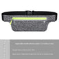 hemp gray minimalist running waist bag,custom,front 02
