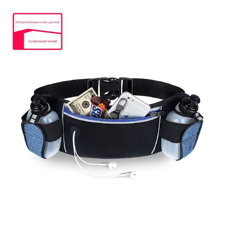 black waterproof running waist bag,custom,front