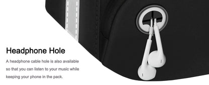 black polyester running waist pack,custom,detail 05