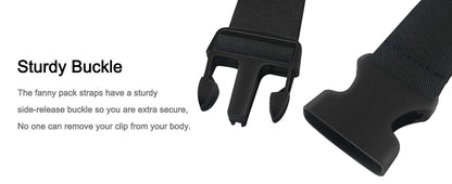 black polyester running waist pack,custom,detail 08