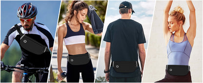 black polyester running waist pack,custom,model display