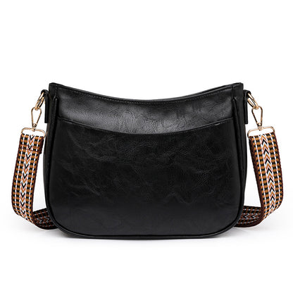 pu black shoulder handbag,women,front 02