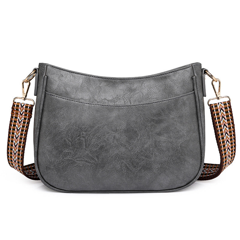 pu gray shoulder handbag,women,front