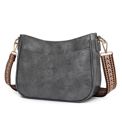 pu gray shoulder handbag,women,side