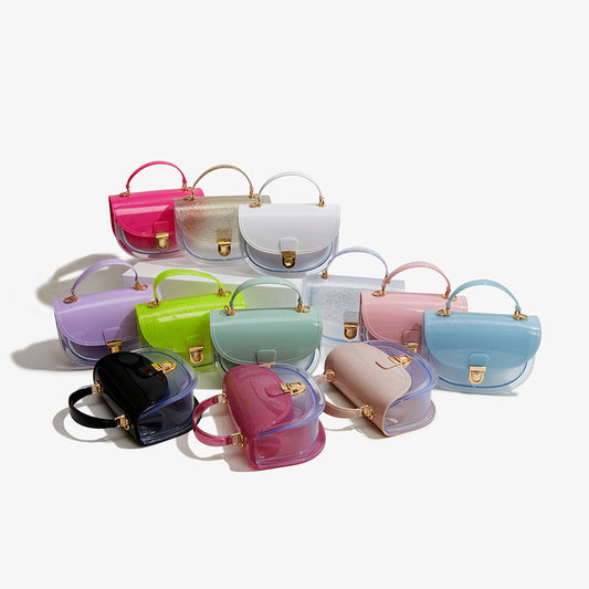 pvc small jelly bag,women,color display