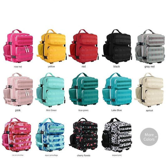 small sports backpack available in multiple colors for fitness travel and outdoor use