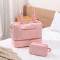 pink nylon sneaker travel bag,women,front 02