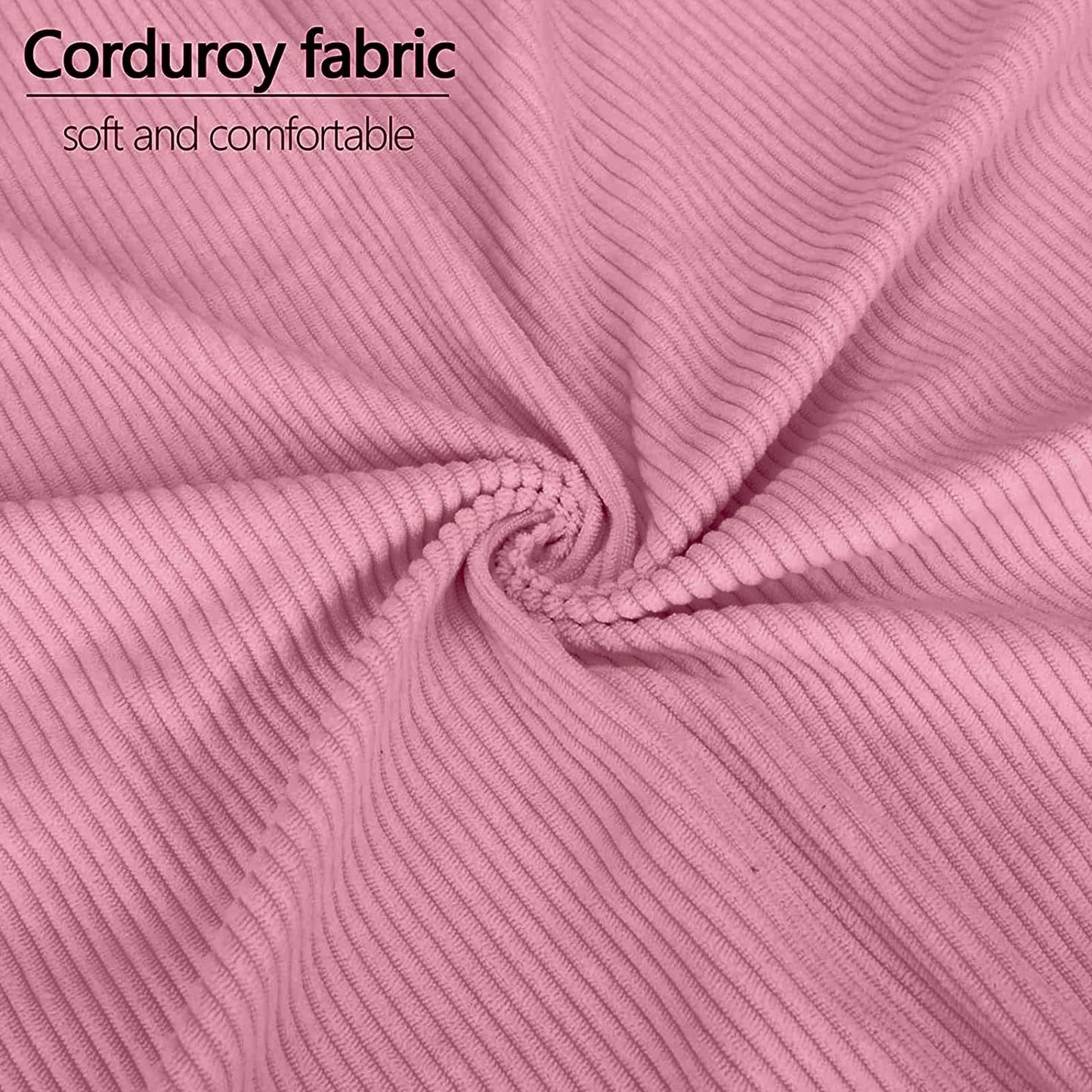 soft corduroy fabric makeup bag material detail