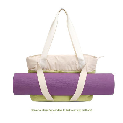 green nylon sports tote yoga bags,women,lifestyle