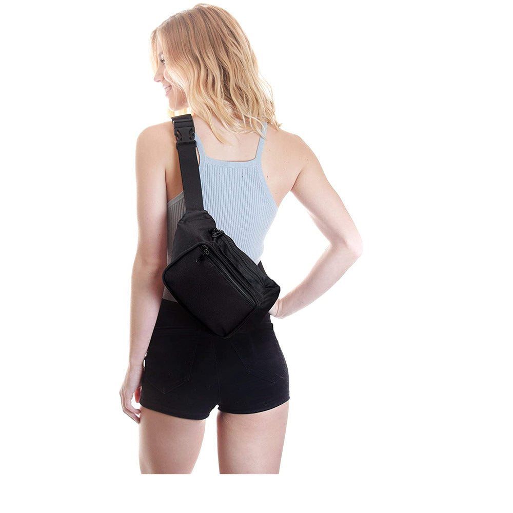 black polyester sports waist bag,custom,model display 02