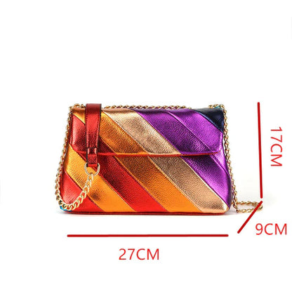 red #1 fanlosn geometric square crossbody bag,custom,dimensions