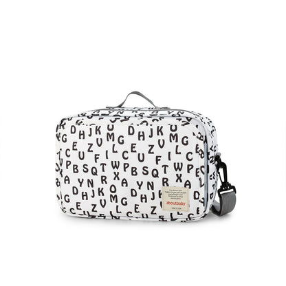 letter print polyester stroller diaper bag,women,front