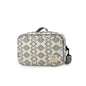square print polyester stroller diaper bag,women,front