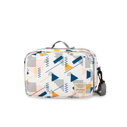 wave point print polyester stroller diaper bag,women,front