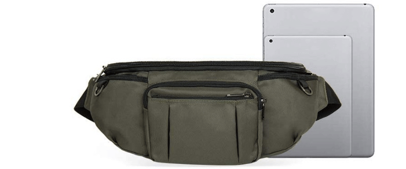 green rfid tactical crossbody chest bag,custom,detail