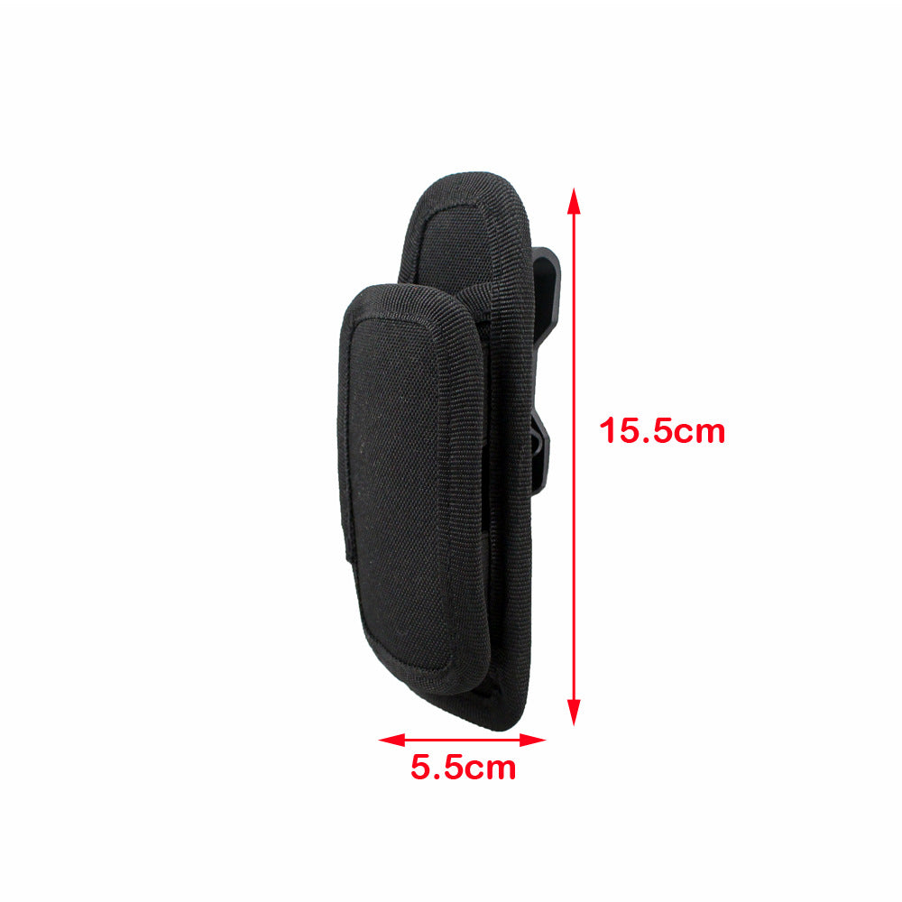 black nylon tactical flashlight holster,custom,dimensions