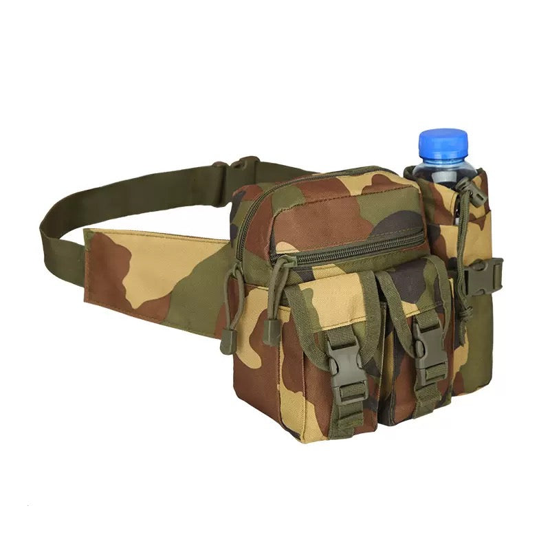 jungle camouflage polyester tactical hydration waist pack,custom,side
