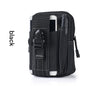 black gray line oxford tactical leg bag,men,front