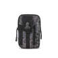 black python pattern oxford tactical leg bag,men,front