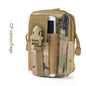 cp camouflage oxford tactical leg bag,men,front 