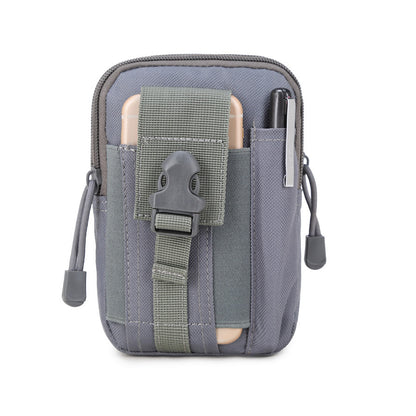 pure gray oxford tactical leg bag,men,front 