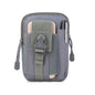 pure gray oxford tactical leg bag,men,front 