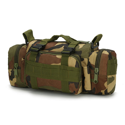 jungle camouflage army green polyester tactical sling bag,custom,front