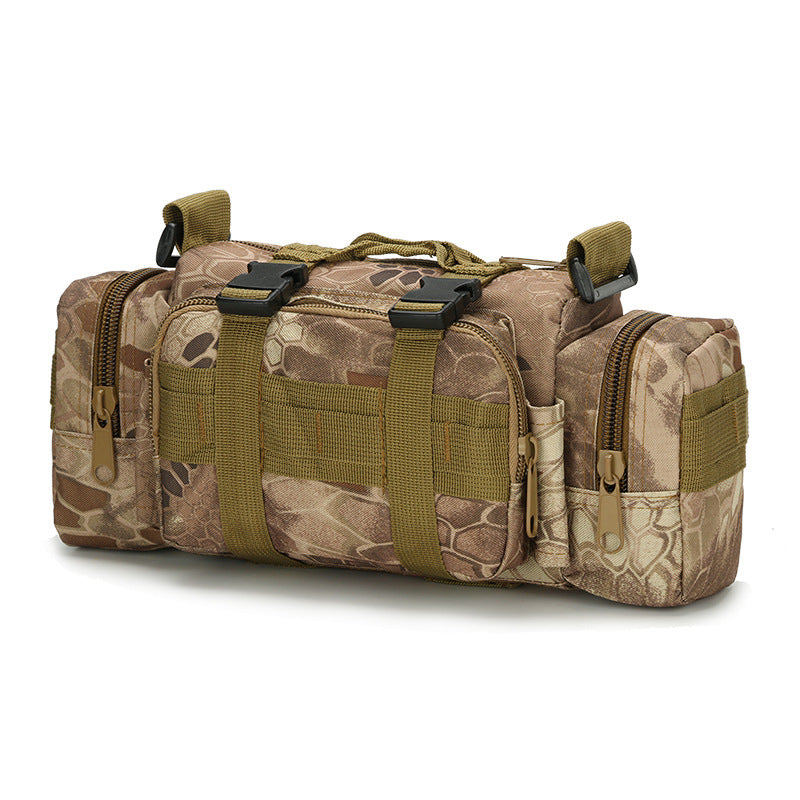 python pattern mud polyester tactical sling bag,custom,front