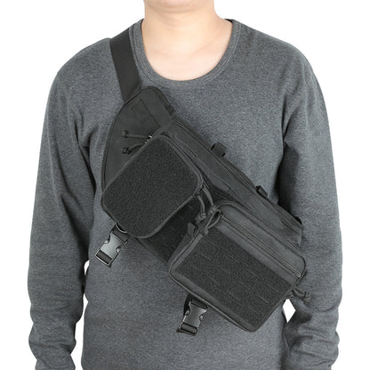 black polyester tactical waist pack,custom,model display