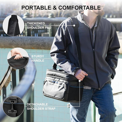 black oxford double layer thermal bag,custom,model display
