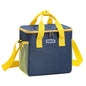 navy ice pack thermal lunch bag,double sided,front