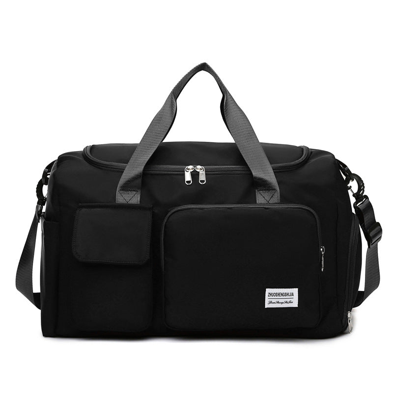 black oxford training travel bag,women,front