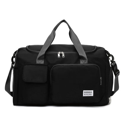 black oxford training travel bag,women,front