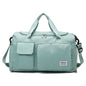 green oxford training travel bag,women,front