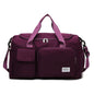 purplish red oxford training travel bag,women,front