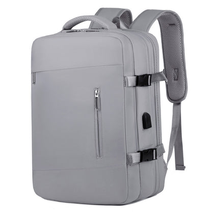 gray lightweight travel backpack,custom,front