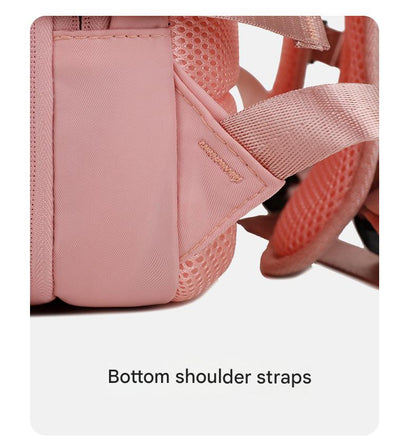 pink lightweight travel backpack,custom,detail 03