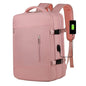 pink lightweight travel backpack,custom,front 02
