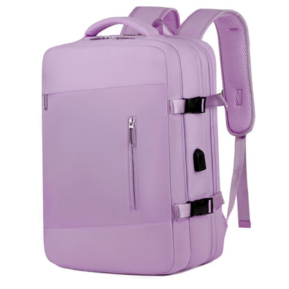 purple lightweight travel backpack,custom,front