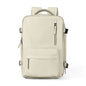 2211 creamy white fanlosn waterproof insulated laptop backpack,custom,front