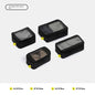 black polyester travel compression organizer,4 pieces set,front