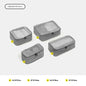 gray polyester travel compression organizer,4 pieces set,front 