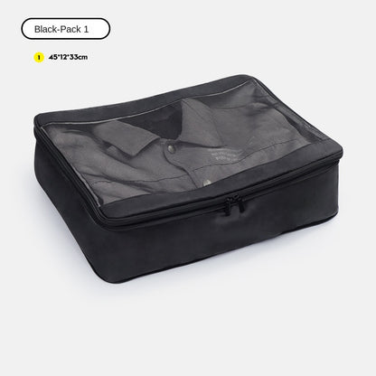 black no 1 polyester travel compression organizer,front
