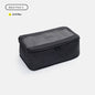 black no 4 polyester travel compression organizer,front
