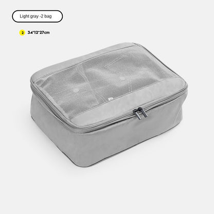 light gray no 2 polyester travel compression organizer,front