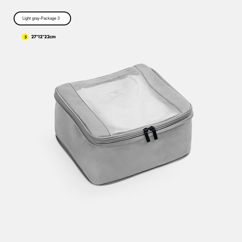 light gray no 3 polyester travel compression organizer,front 