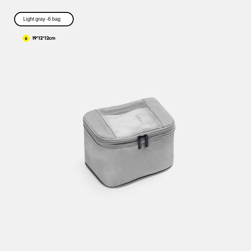 light gray no 6 polyester travel compression organizer,front 