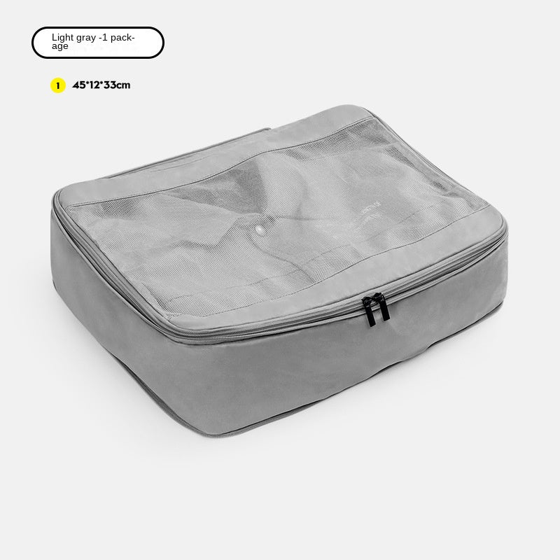 light gray no1 polyester travel compression organizer,front 