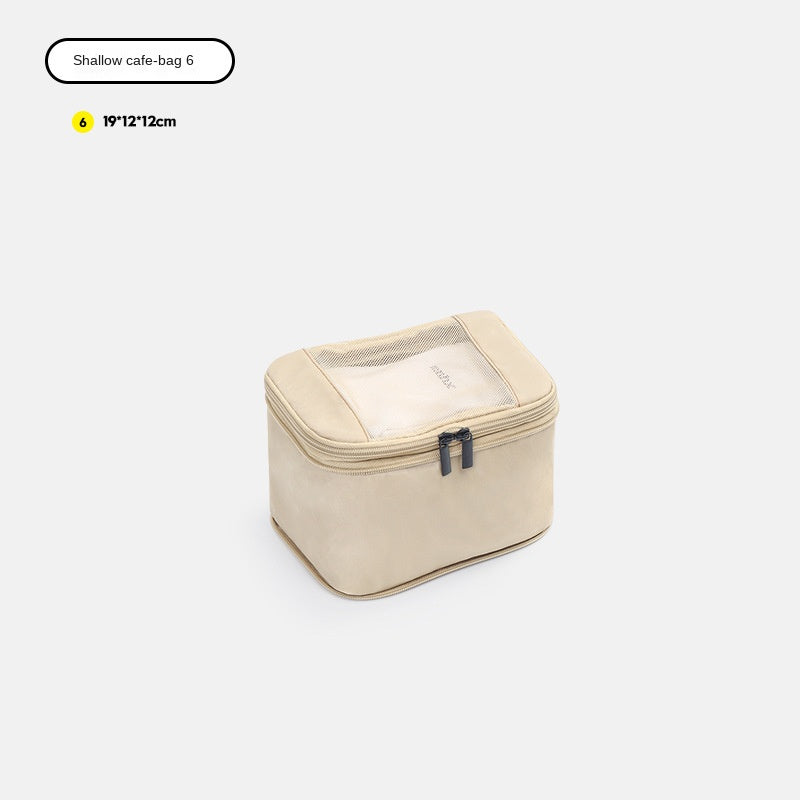 khaki no 6 polyester travel compression organizer,front
