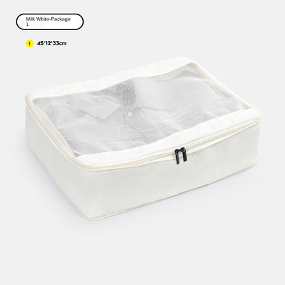 white no 1 polyester travel compression organizer,front